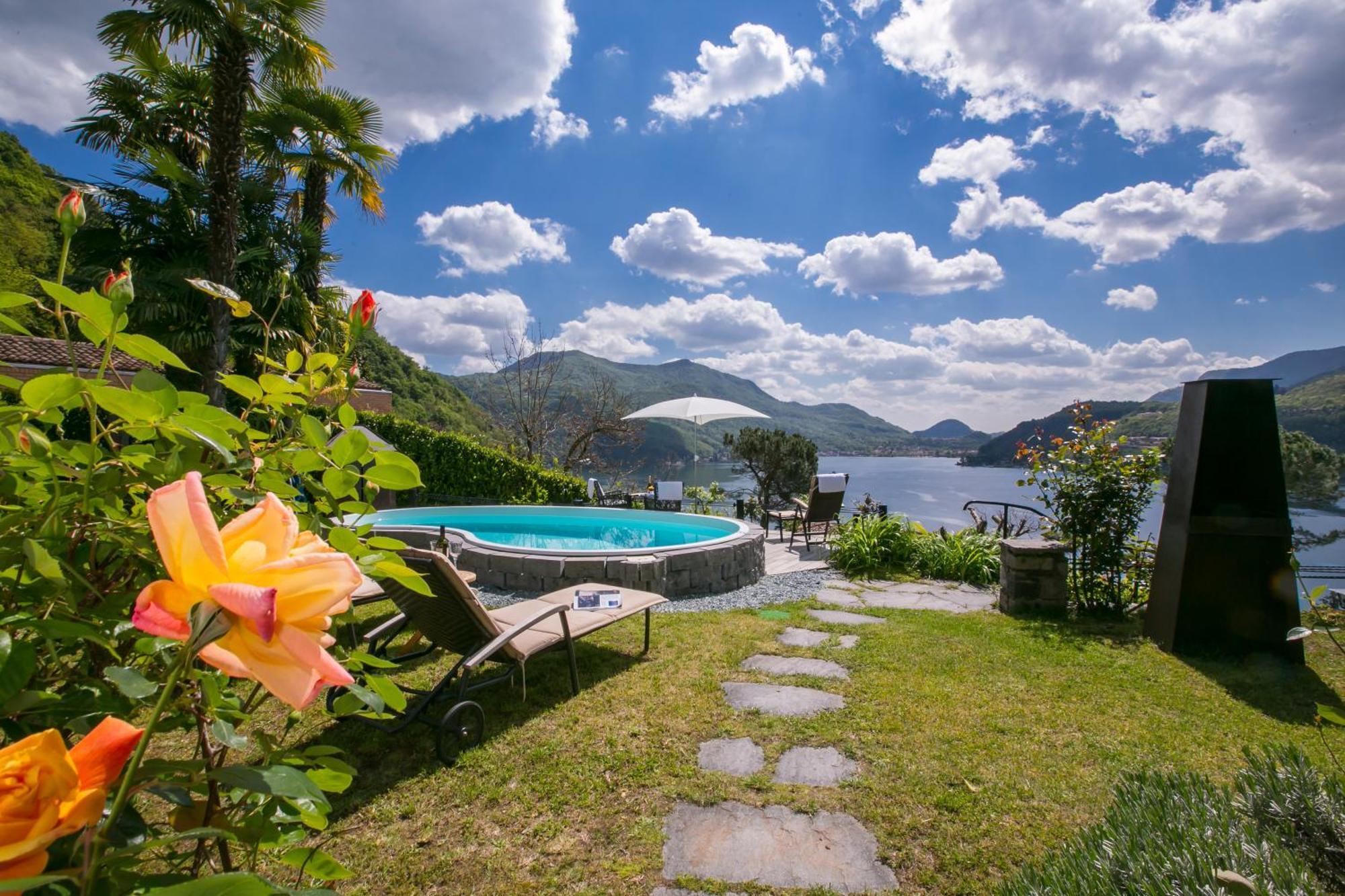 Morcote Magic View - Happy Rentals Exteriér fotografie